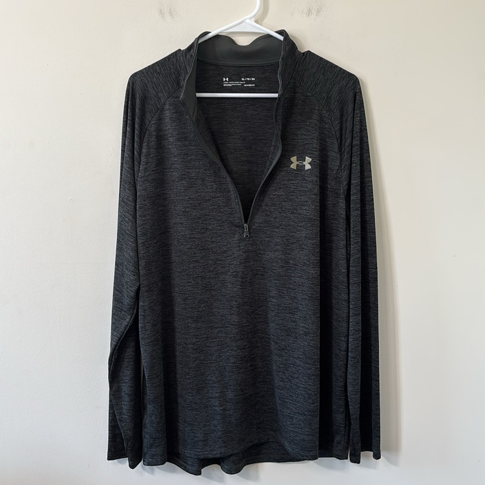 Under Armour Men’s Tech 1/2 Zip Long Sleeve Army Green Size XL - Picture 4 of 9